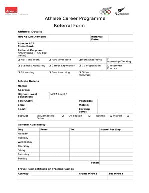 Athlete Career Programme .